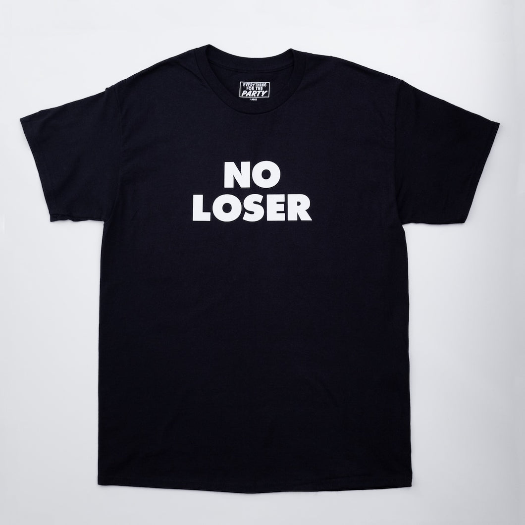 NO LOSER HIPHOP T-SHIRT【BLACK】